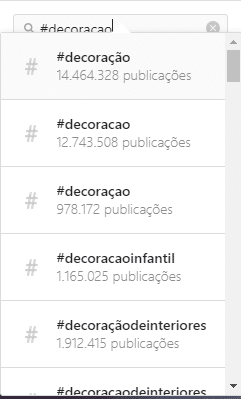 Como pesquisar hashtags